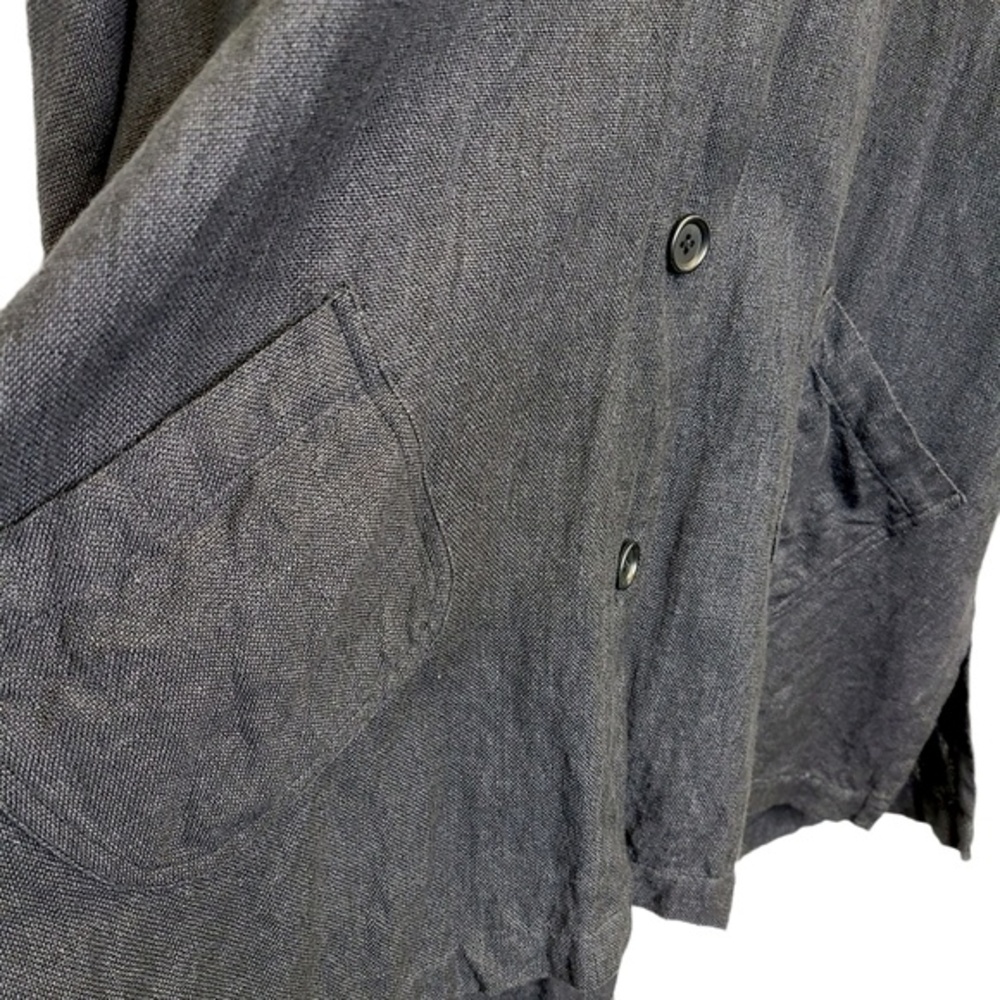 J. Jill Linen Button Down Shacket Blouse L - Picture 3 of 9